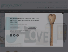 Tablet Screenshot of gravyandgrace.com